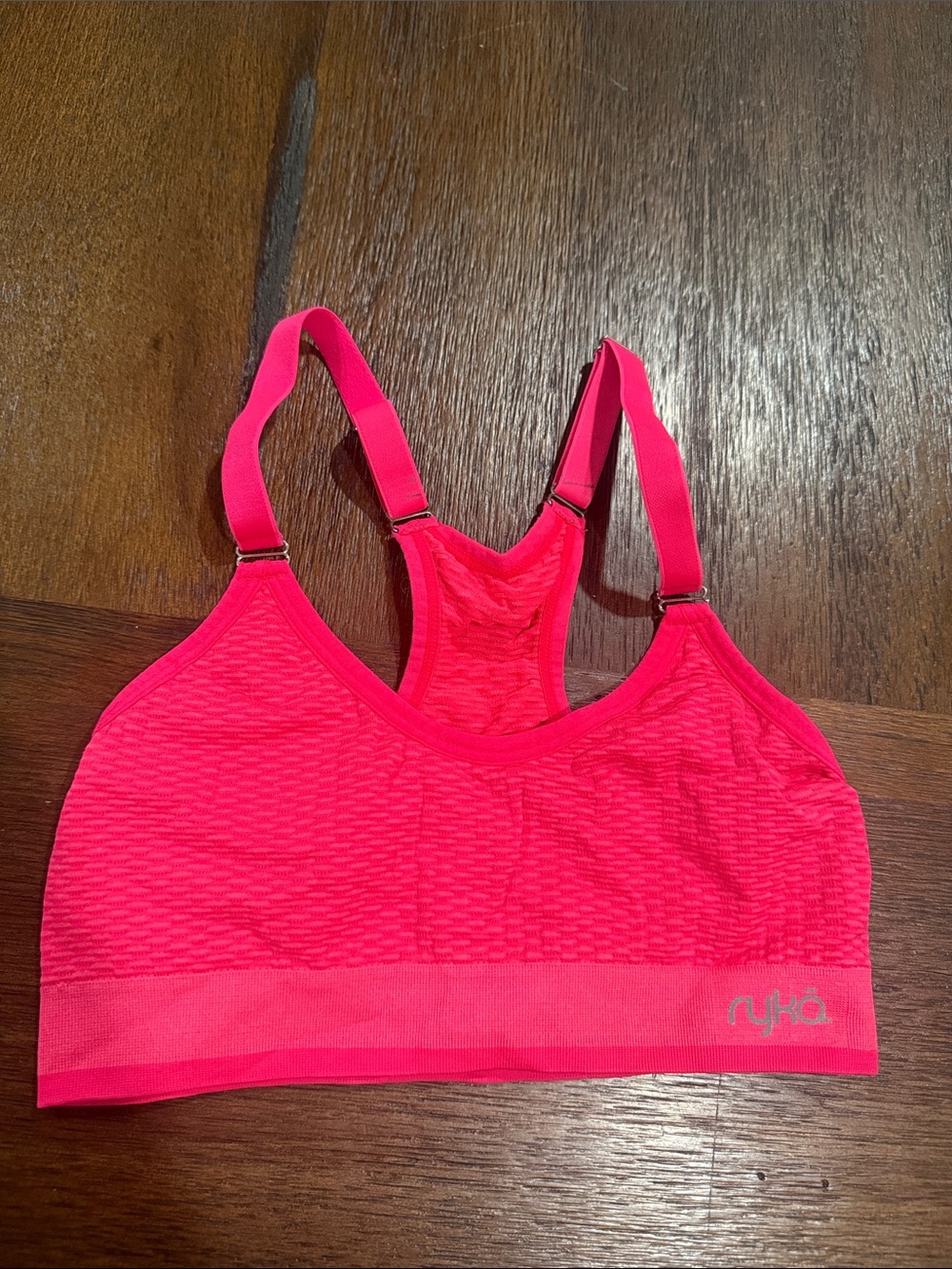 Small. Ryka Neon Pink Seamless Racerback Sports Bra